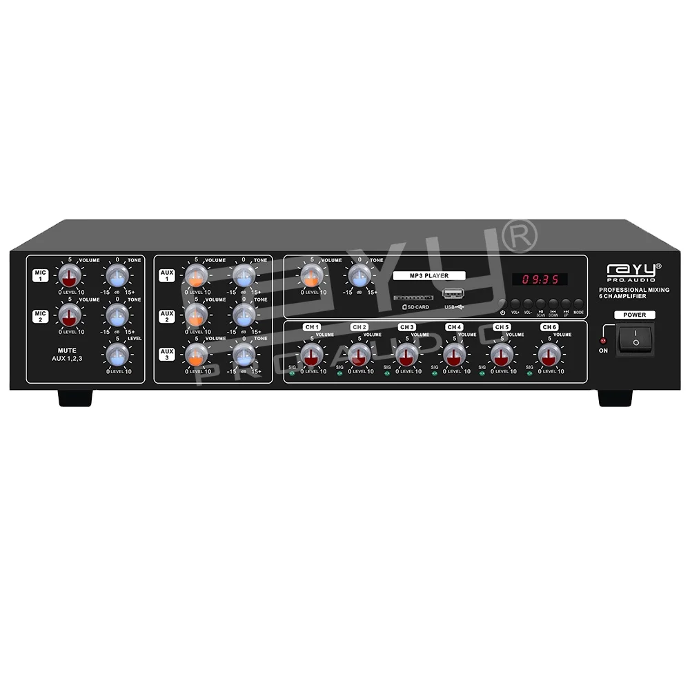 Rack Mount Multi Zone Sound Mixer Audio 