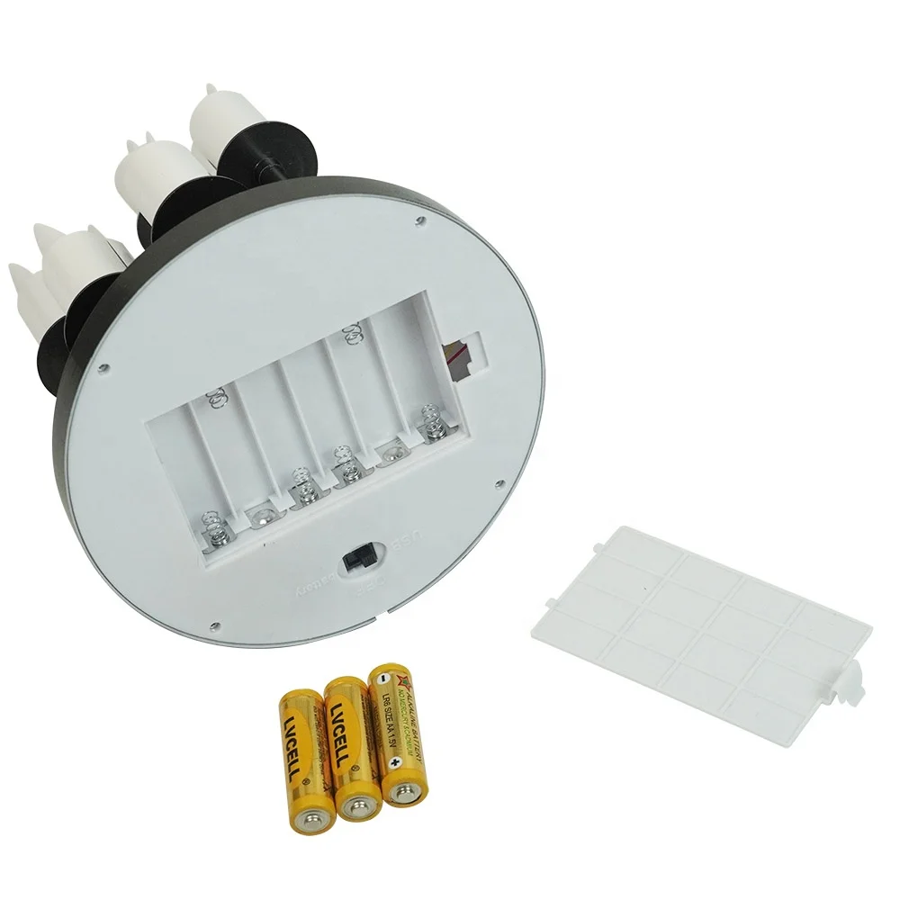 Оптовая продажа, светодиодная люстра теплого белого цвета с 7 стойками, пластиковый подсвечник Kandelaar для ужина при свечах