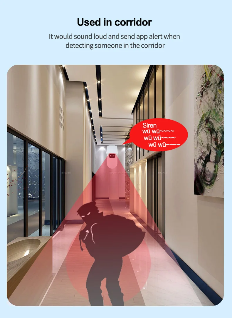 Outdoor Motion Sensor Alarm Wifi Infrared Pir Motion Detector For Home