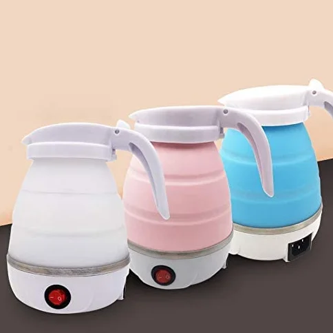 New design mini portable foldable silicone electric kettle for travel