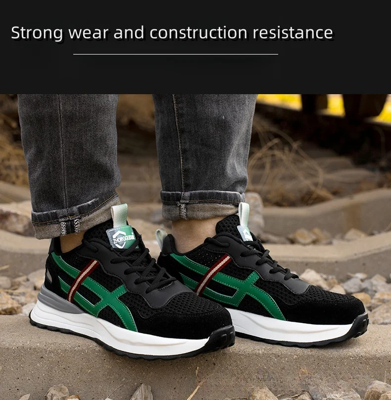 Comfortable Deodorizing Summer/spring Work Boot Steel Toe Safety Shoes