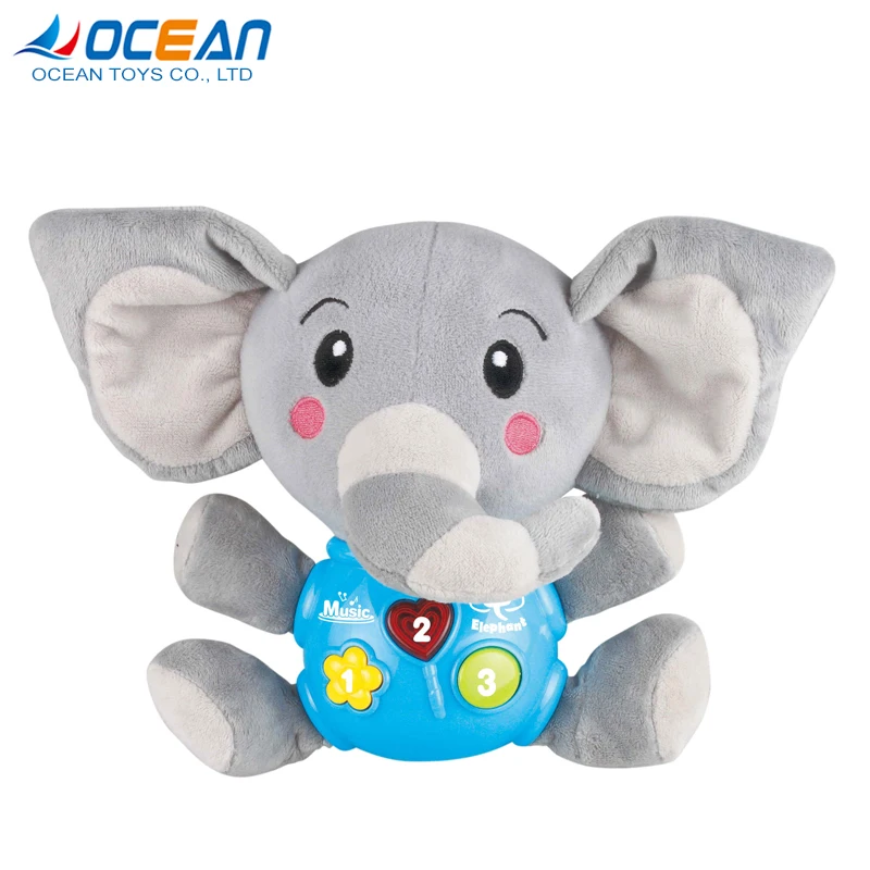 plush elephant rattle