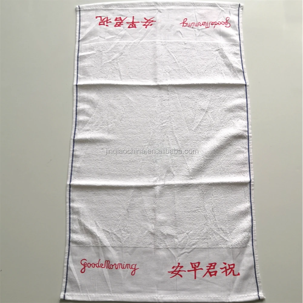 2024, Лидер продаж, дешевое полотенце для рук, доброе утро, хлопковое Тканое оборудование, быстросохнущее изделие, простой стиль для домашнего использования, сделано в Китае