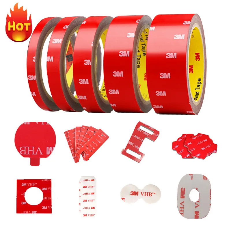 Free Sample Custom Die Cut Squares&Round&Circle Adhesion Double Sided 3m  Vhb Acrylic Adhesive Rubber Tape Pulom - China Vhb Tape, Custom Increased  Height Die Cut