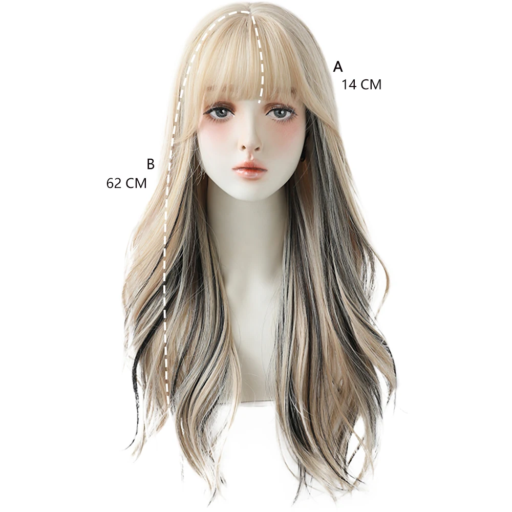 AFBeauty Parrucca In Pizzo Biondo Platino Ondulato Lungo Parte - Foto 3