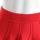 New Skirt Custom 2022 Summer New High Waisted A Word Pleated Knit Skirt Black Stylish Women's Skirt