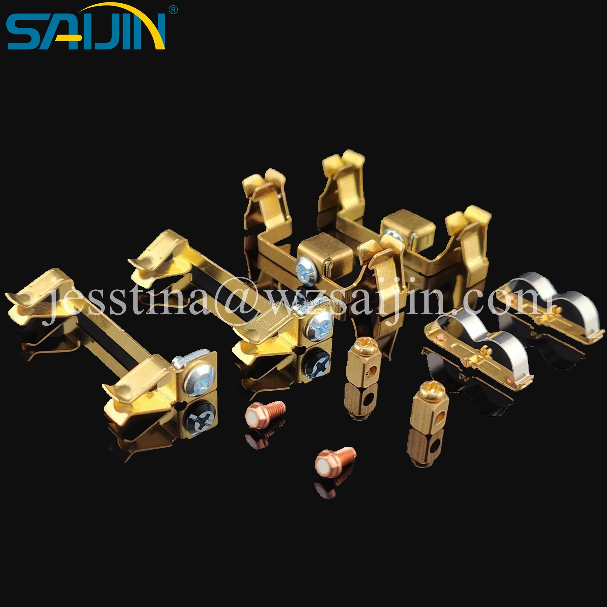 Socket Terminal Design Saijin Electrical Brass Stamping Earth Terminals Socket Connector ...
