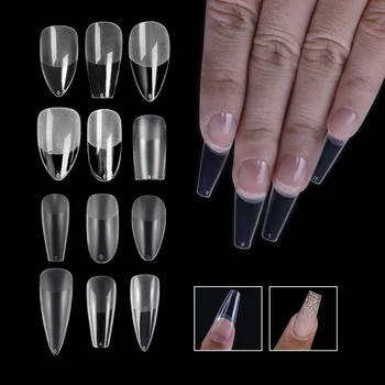 Private Label Gel X Nail Factory Wholesale False Nail Tips Clear Full