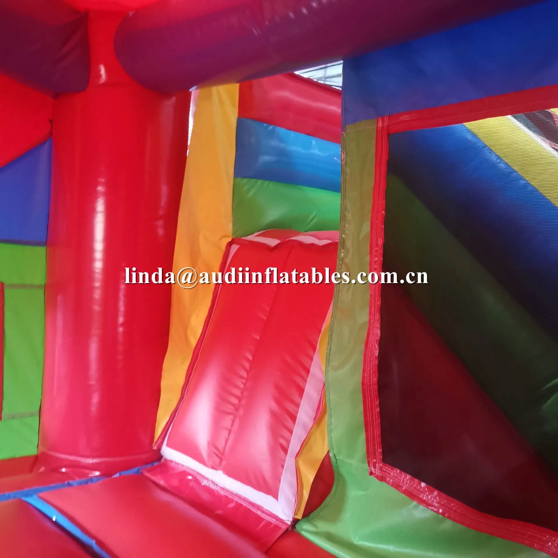 Надувной прыгающий домик 5 в 1 цветной надувной замок и горка для