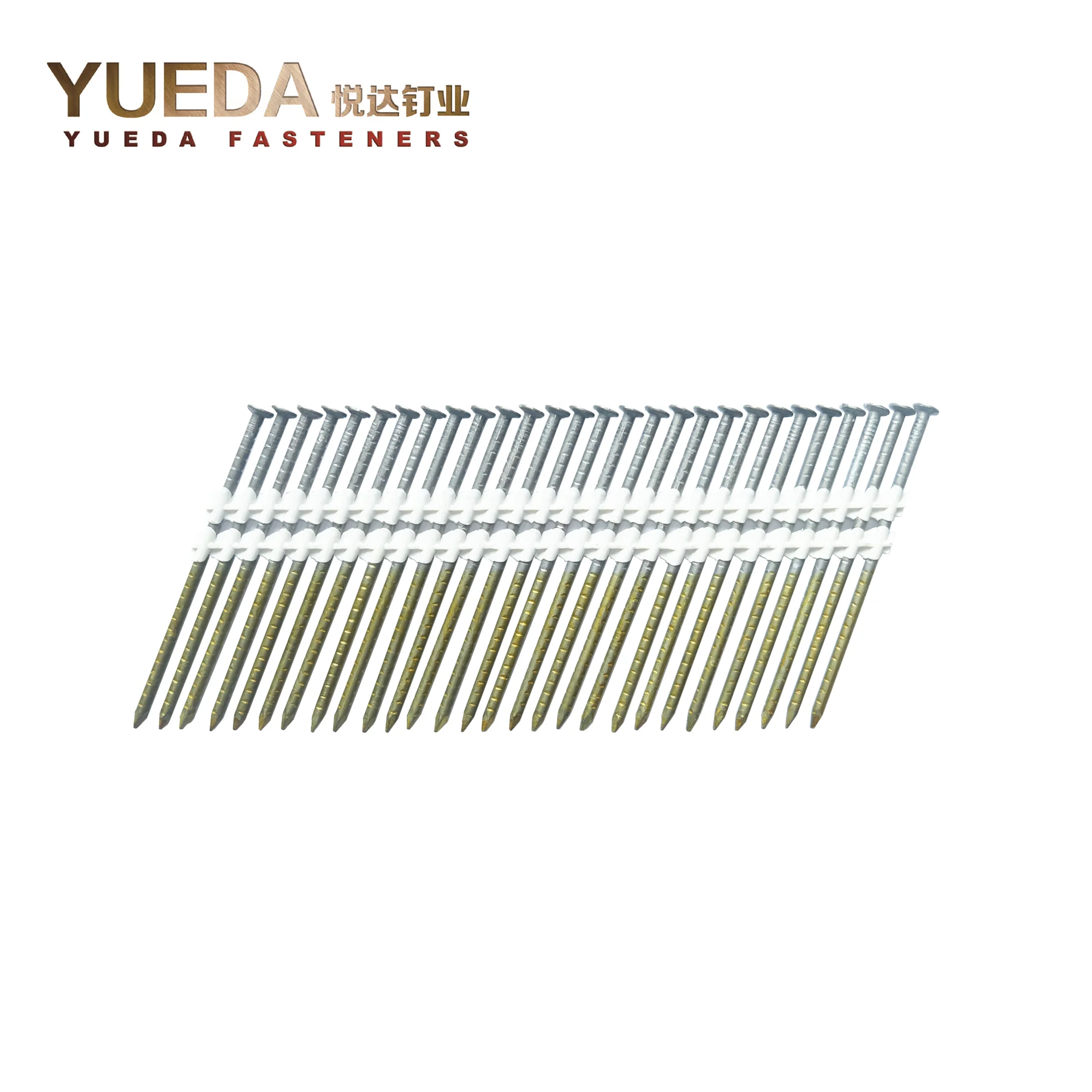 En14592 Ce Certified 21 Degrees Full Head Plasti Collated Nails Plastic