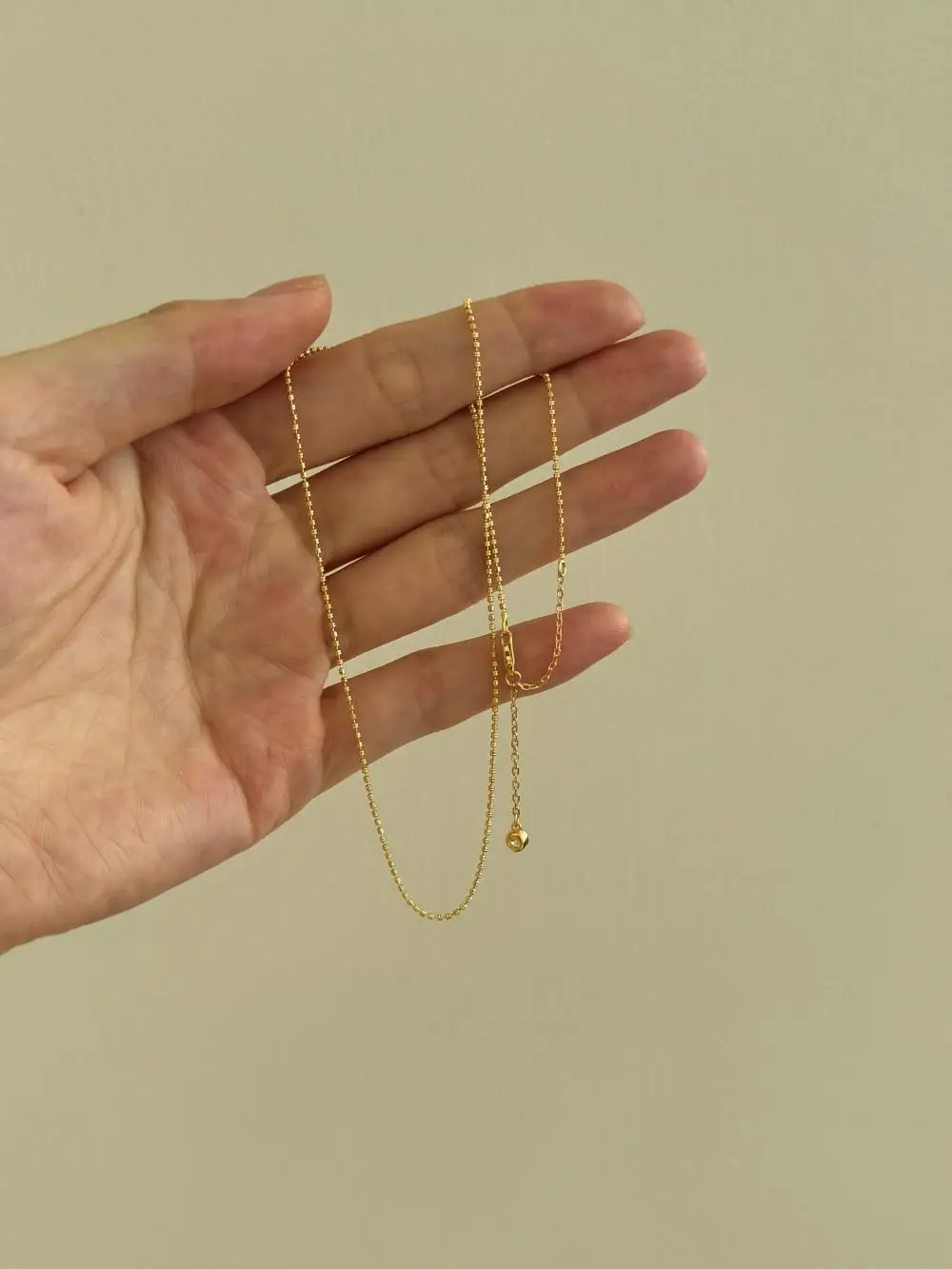 KAKODIY new 18K gold-plated fashion boutique jewelry 925 sterling silver bead chain necklace for women detail 5