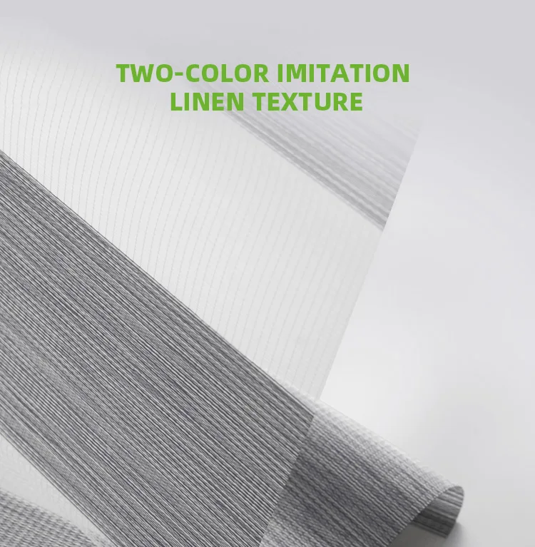 smart home voice app control automatic Electric roller blind motorized shutter Double layer blackout Motorized zebra blinds