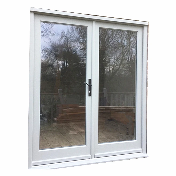 Simple Design House Patio Doors Design Double Pane Interior Aluminum Noiseless Casement Swing Glass Door for Home