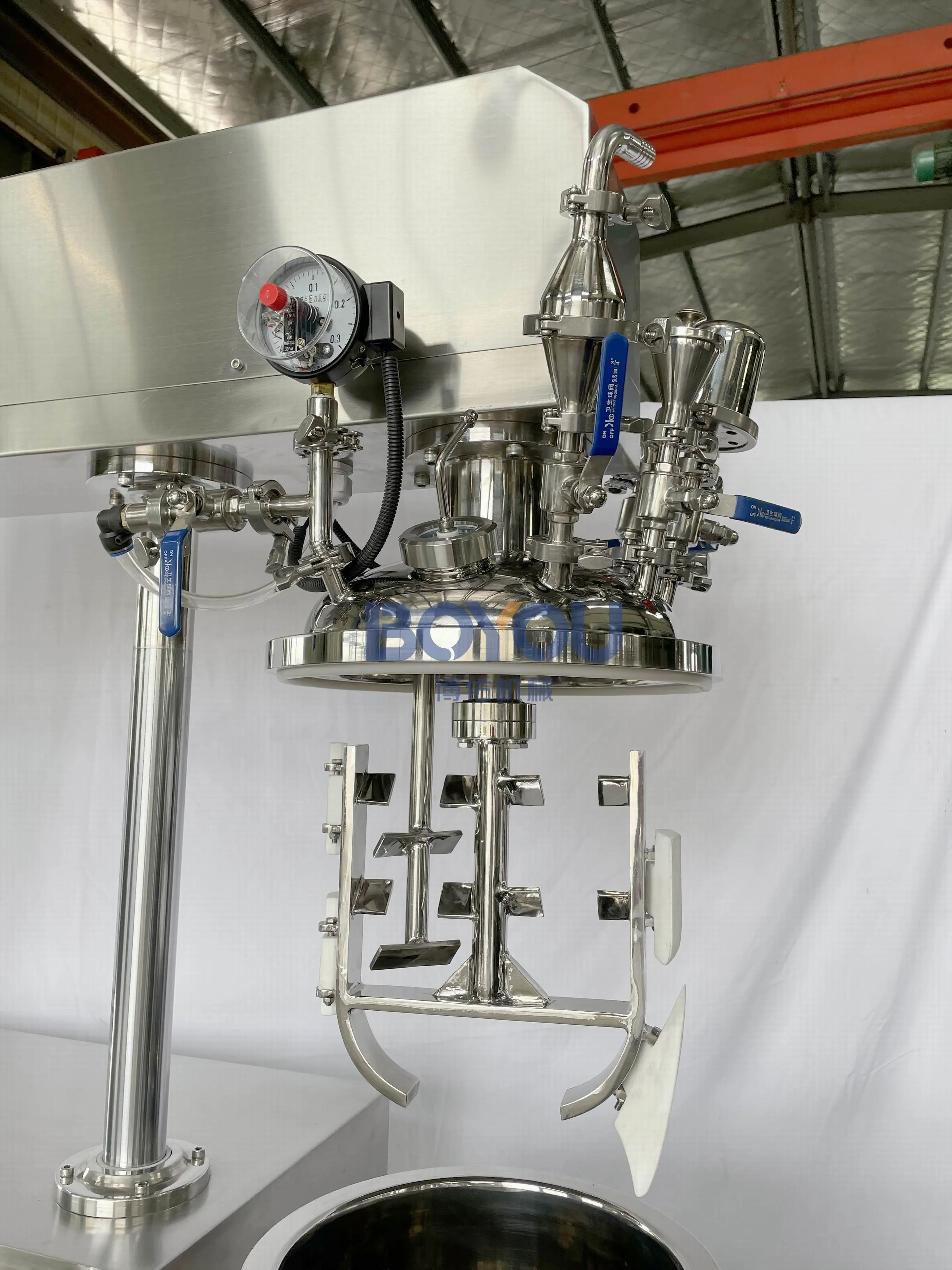100l Good Quality Toothpaste Making Machine Cosmetic Vacuum Emulsifying Mixer Mixing Equipment