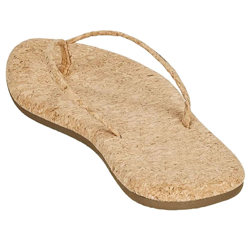 2023 Custom Summer Eco Friendly Vegan Women Men Slides Comfortable Cork