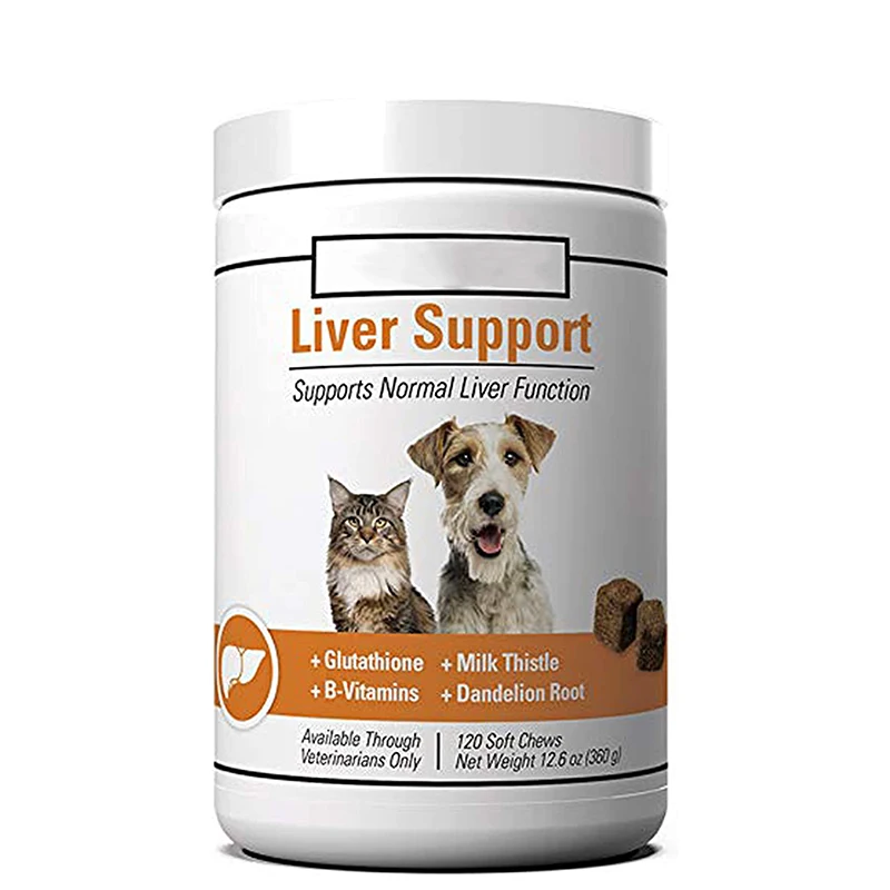 Private Label Liver Support For Dogs And Cats Soft Chews Milk Thistle Liver Detox Dog Liver