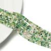 Cuentas cuadradas de cristal de 2 mm en colores mixtos - Serie Verde