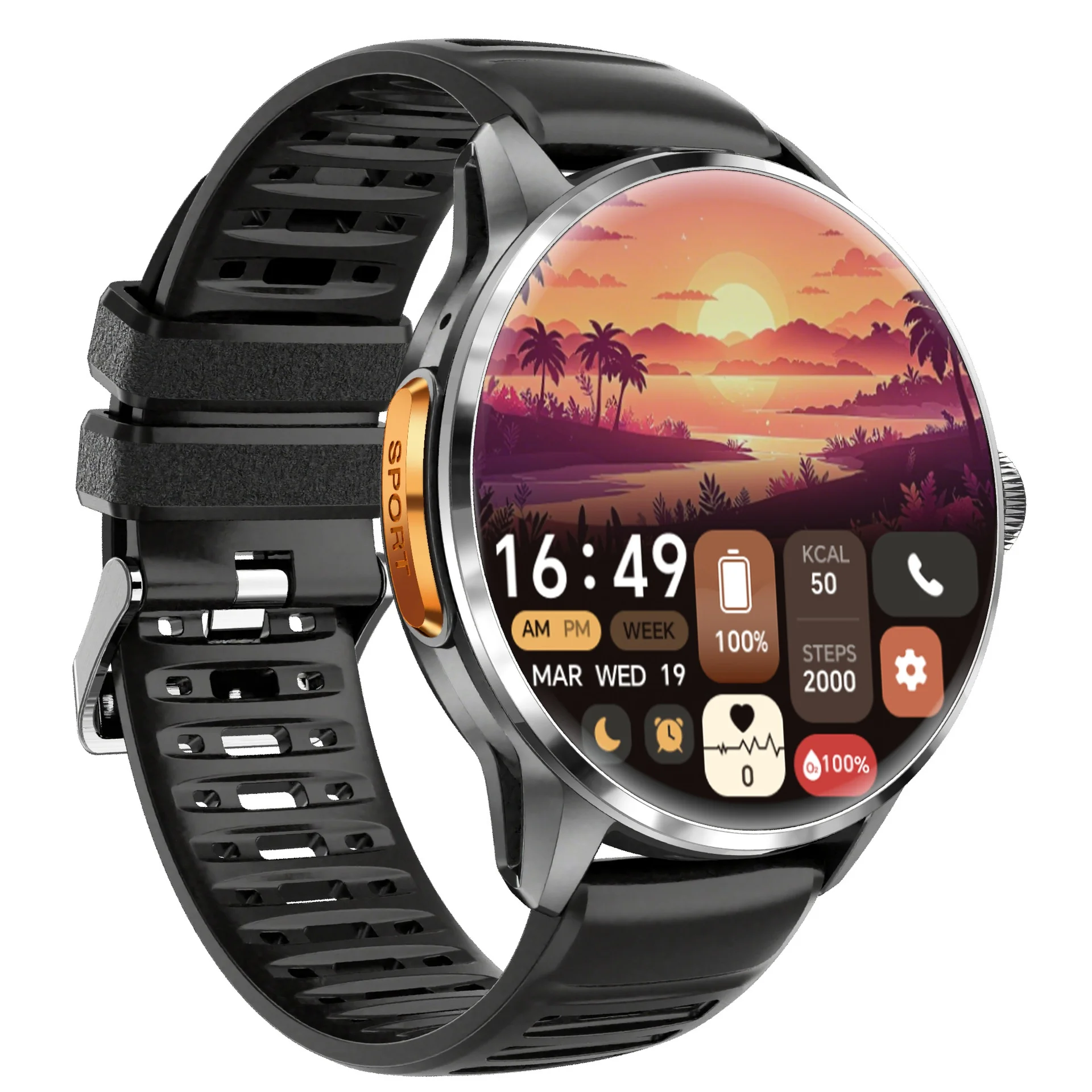 H100 Smart Watch 5G/GSM SIM Card with for Store APP Photo Download for Dual System aperçu 4