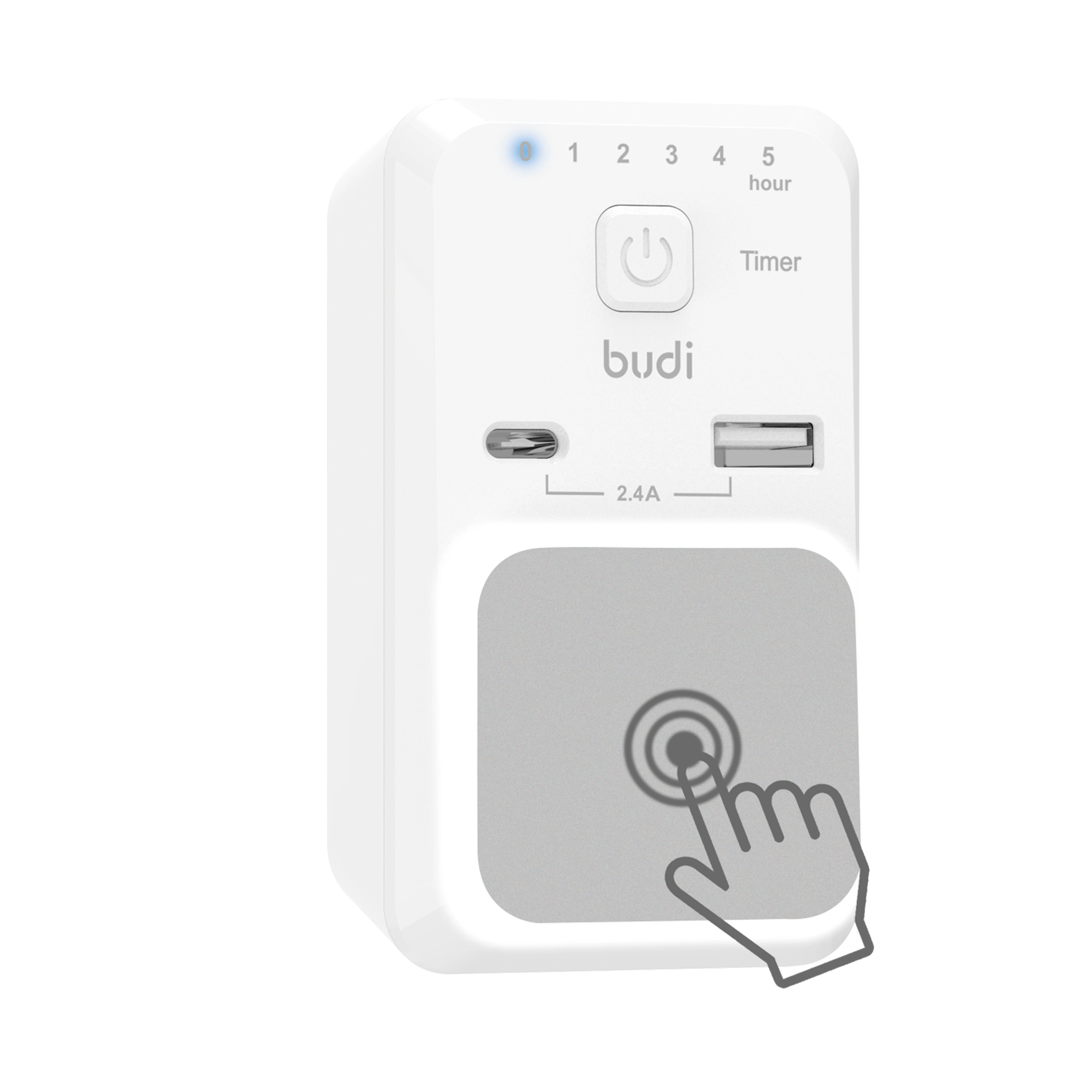 Универсальное зарядное устройство для мобильных батарей 1-5 H таймер переключатель зарядная станция 5 в A pd 18 Вт usb-c быстрое зарядное устройство Адаптеры с ночным светом