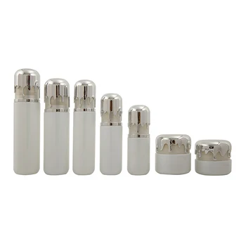 Bottled cosmetics packaging container Skin care set lotion essence 30ml vacuum spray glass bottle