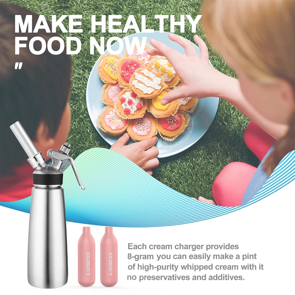 Lesoo Aluminum Whip Cream Cherger Dispenser Cream Whipper Buy Cream