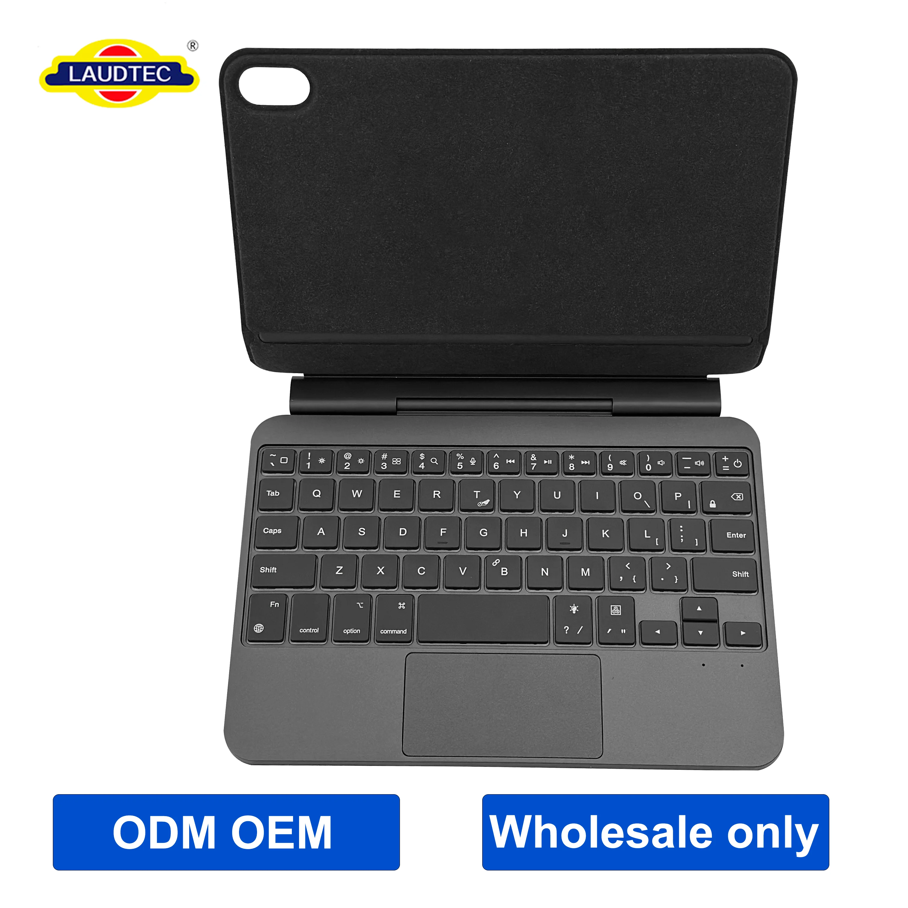 Carcasa de teclado magnético premium ODM/OEM al por mayor para iPad Mini 7/6 con touchpad, teclas retroiluminadas en 7 colores y diseño ultrafino