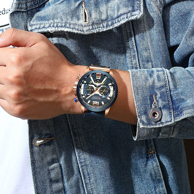 Orologio al quarzo Curren 8329 per uomo con cinturino in pelle elegante