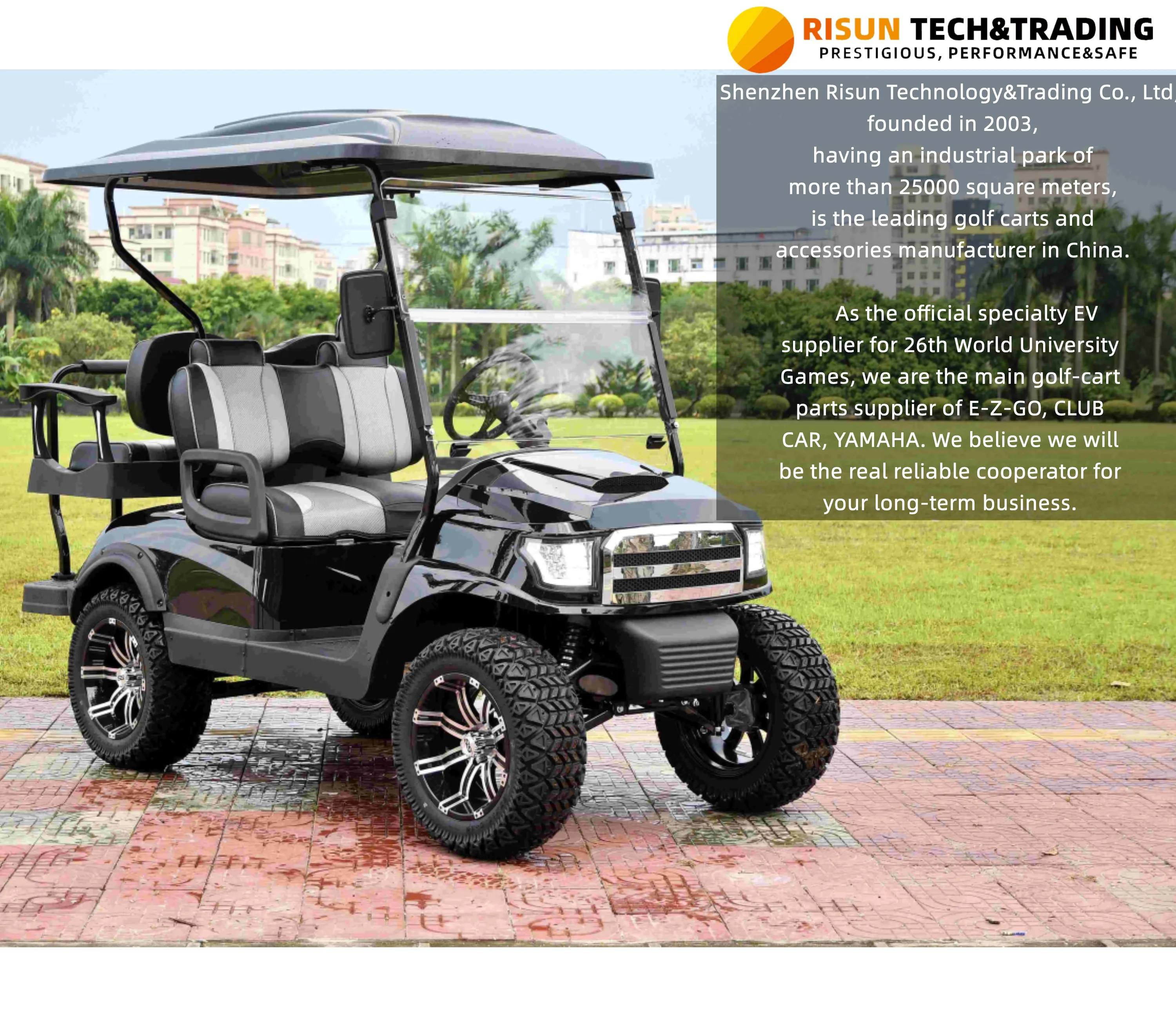 Free Shipping Lifted 4 Passenger Golf Car Brand New 4 Wheel Electric ...