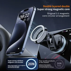 2026 Universal Strong Magnet Car Dashboard Suction Cup Phone Holder 360 Degree Rotating Foldable Flexible Stable