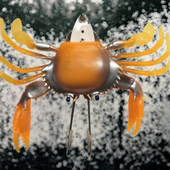 Customized PVC Crab Bait Artificial Seawater Fishing Lure Soft Baits for Stream Lake River & Boat Trolling Accessories – Soft Lure – view 4