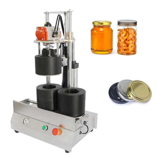 Cap Screw Capping Machines Desktop Semi Automatic Glass Jar Plastic Lid Closing Machine Bottle Capper