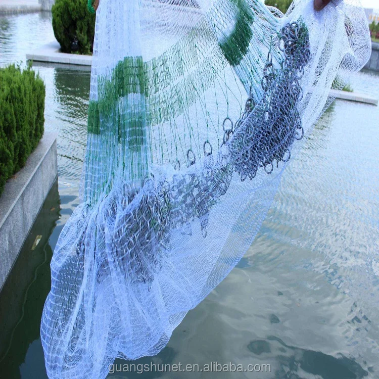 Cast Net With Long Braided Poly Hand Line Perfect for Salt Water Usage Outdoor Fishing Nets