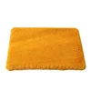 Amarillo dorado: alfombra de esponja de felpa larga, sin funda extraíble