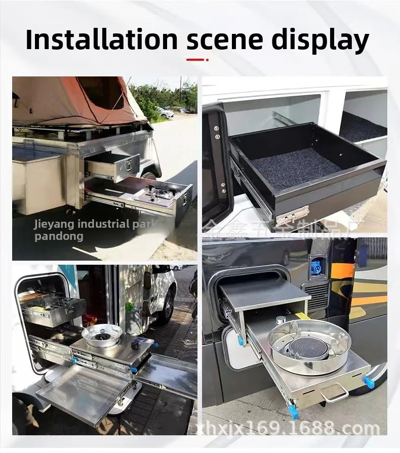 pesado Caj&oacute;n de servicio industrial Triple Caj&oacute;n de rodamiento de bolas de extensi&oacute;n completa Muebles Hardware 