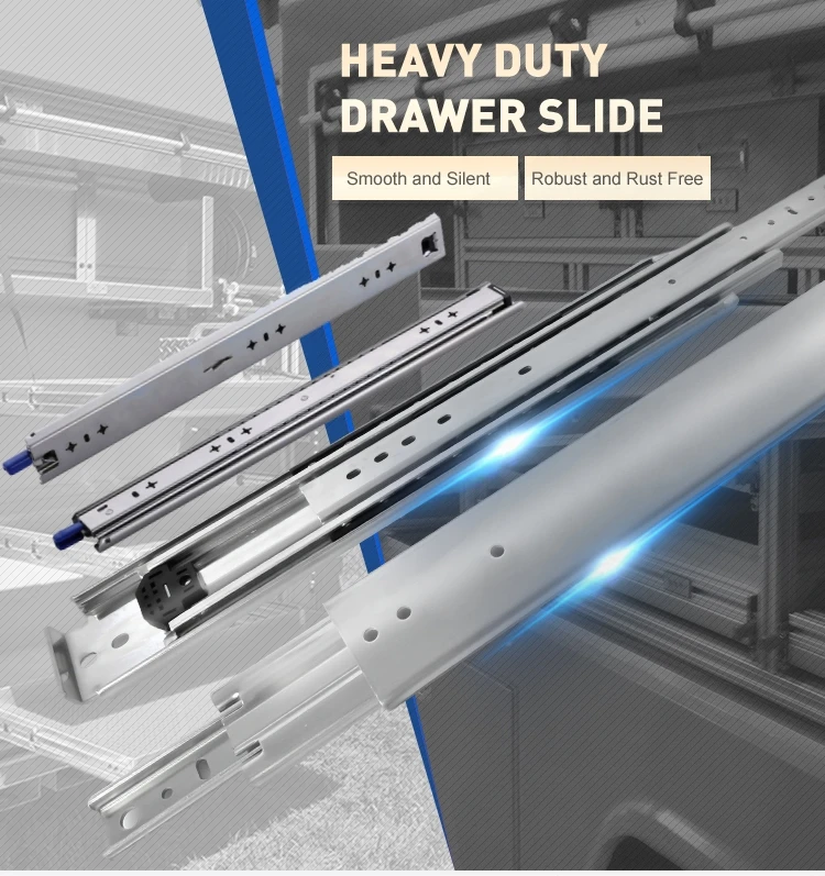 Custom Heavy Duty Lockable Drawer Slide 115kgs Load Rating 250lbs Very