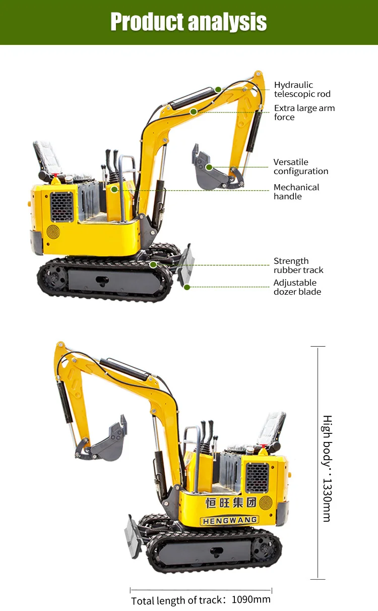 New 1 Ton Small Crawler Digger Mini Excavator with Changchai Engine ...