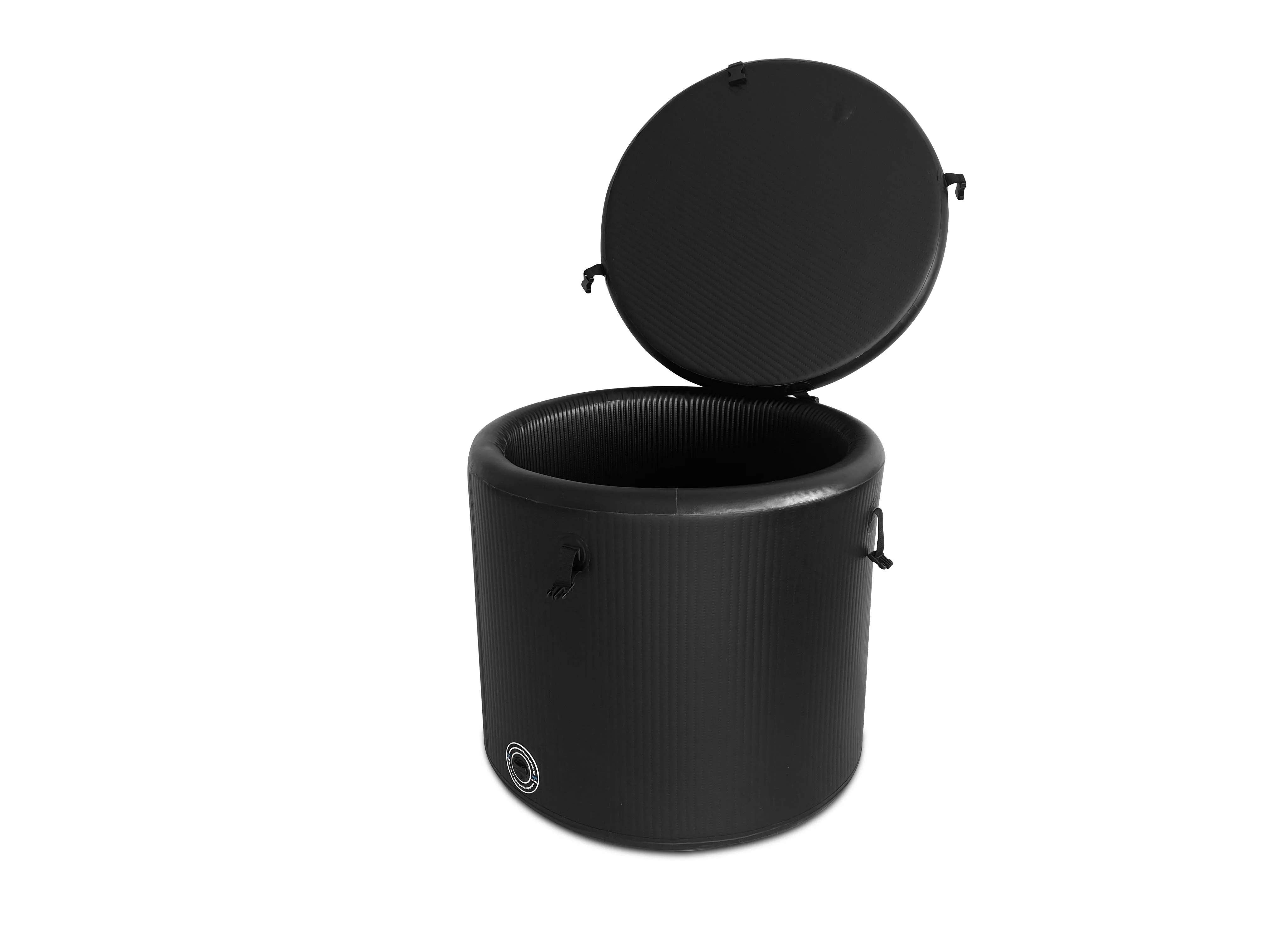 Black Drop Stitch 90*80cm Medical Inflatable Bathtub Adult Foldable Pvc Portable Inflatable Bathtub