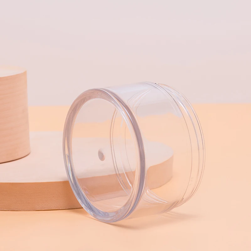 KG-J83R Transparent 150ML 200ML Cream Jar Plastic Containers With Lids PET Cosmetic Skincare Bottle Jars for Body Butter