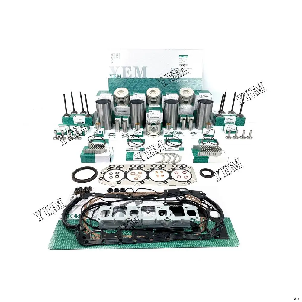 Factory Price Genuine 4JB1 Overhaul Kit With Bearings Piston Rings Full Gasket Set Liner Valve Kit for Isuzu