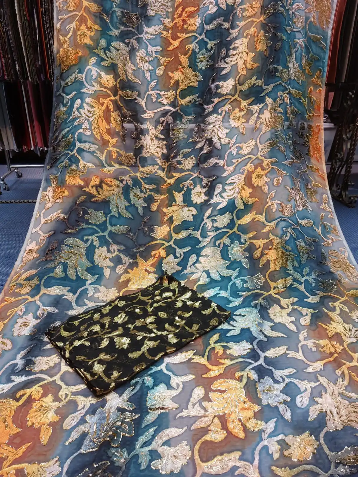 FAREASTEX Fancy Design Silk Fabric for Dirac Somali Set Sudanese Women Toub Garbasaar Faransawi