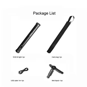TC-210RGB.W Magnetic Nicefoto 10W LED Video Light RGB Magic Tube Stick Photo Light for Colorful Video and Shooting product image