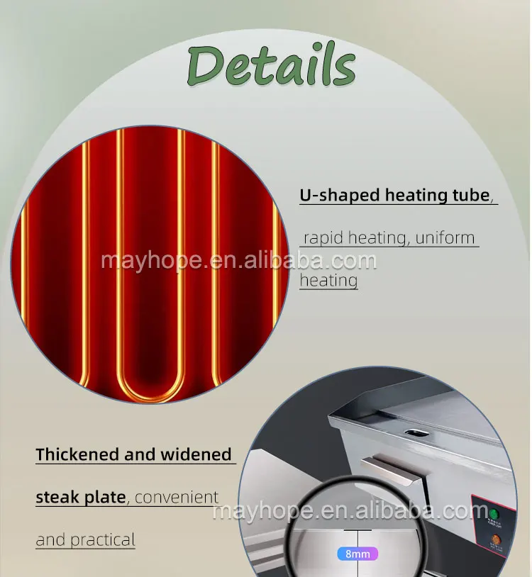 Multifunction Combiovens Gas Griddle With Deep Fryers Tagine Pot