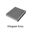 Muestra elegante gris de 15 cm.