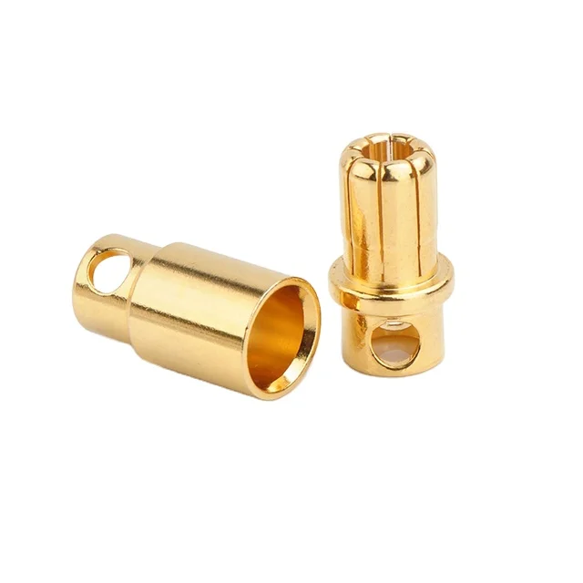 RC Banana Plug 2.0mm 3.0mm 3.5mm 4.0mm Bullet Female Male Connector 5.0mm 5.5mm 6mm 8mm Gold Plated Copper for RC ESC