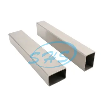 Customize JIS 201 304L 304 316L Stainless Steel Rectangular Tubes Pipes with Mirror Surface for Construction Bridge Building