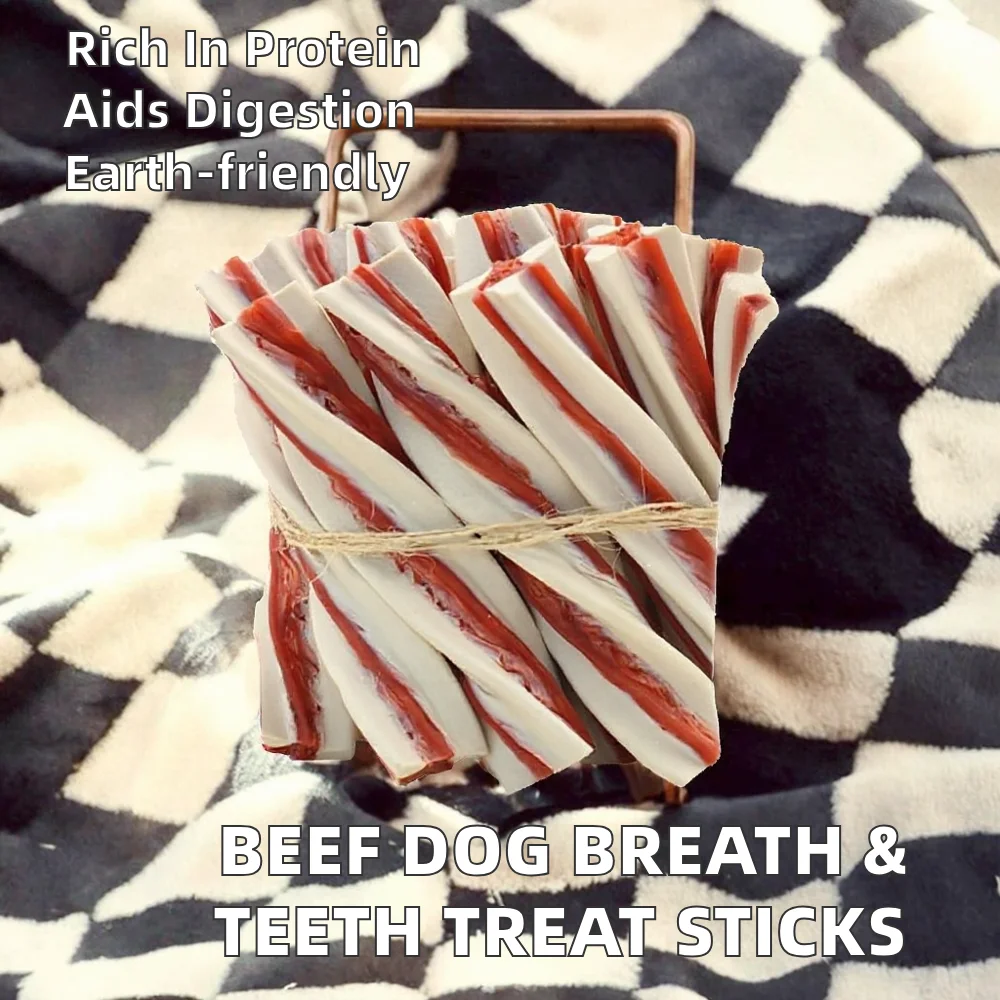 Eco-friendly Dog Beef Meat Teeth Grinding Treats Stick High-protein Digestive Health Snacks for Small Breeds details