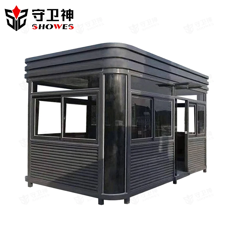 High Quality Security Guard House Design Prefabricated Kiosk Hot Sales Outdoor Security Guard Booth