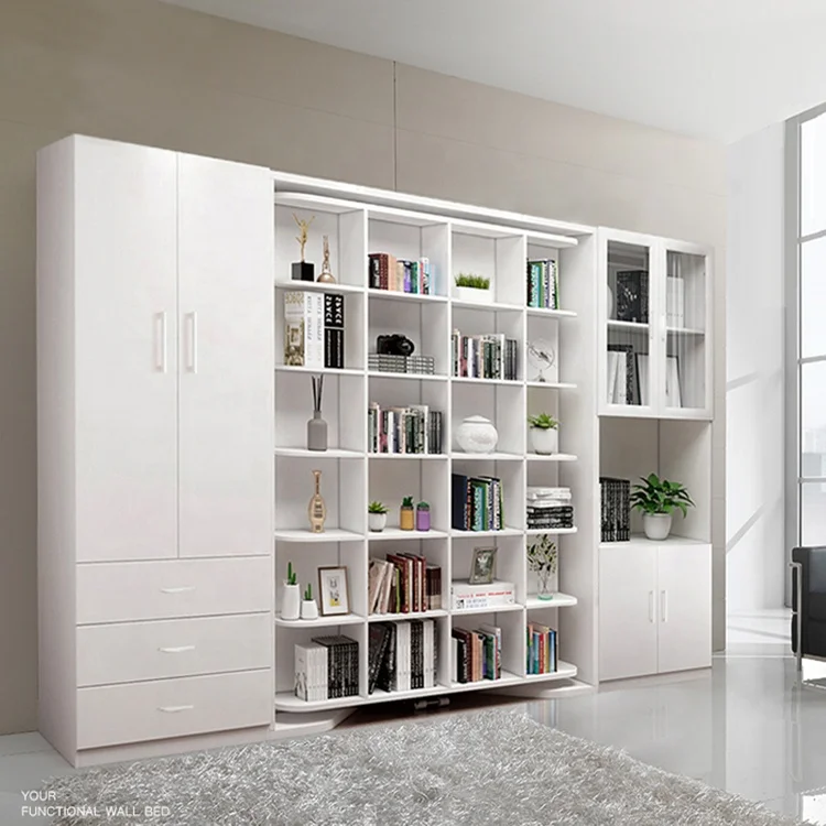 Latest Innovative Design Furniture Swivel Rotated Folding Wall Beds Murphy Beds