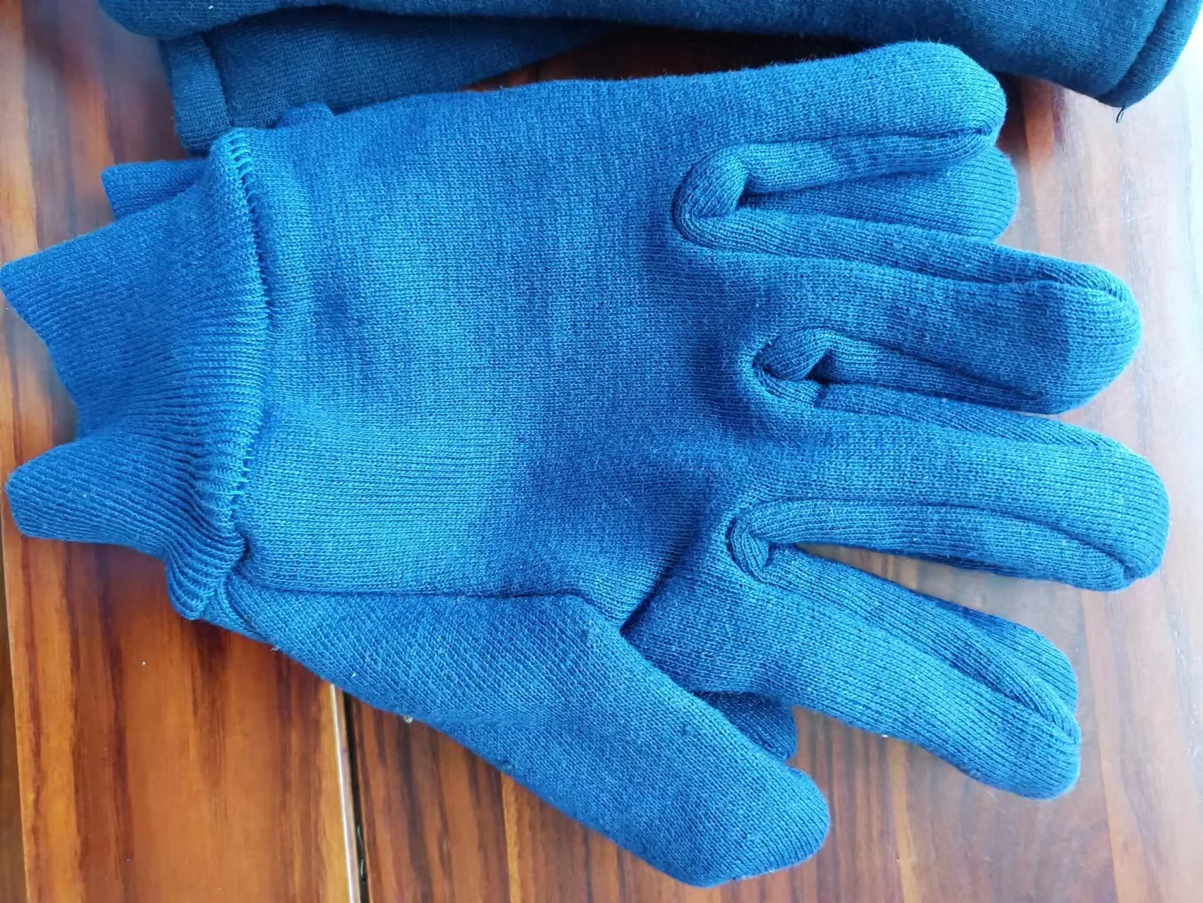 Cotton Yarn Knitted Gloves Construction Hand Thickening Industrial Gardening Knitted Cotton Gloves