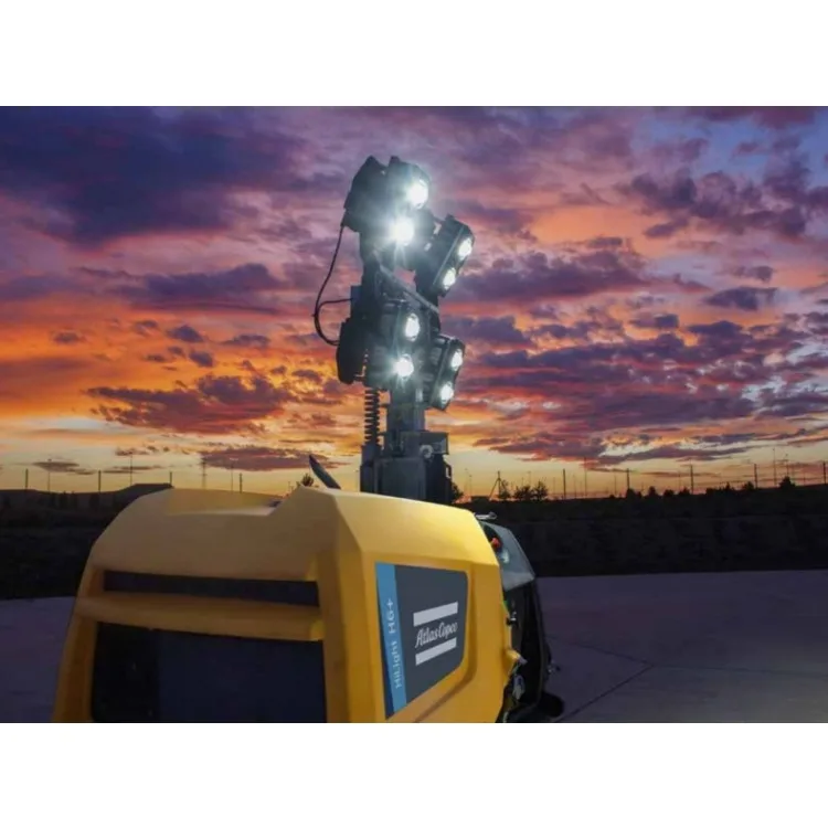 Atlas Copco Hilight MS 4 Portable LED Outdoor Solar Light Tower